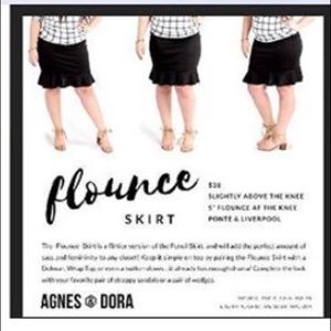 Agnes & Dora Pencil Flounce Skirts